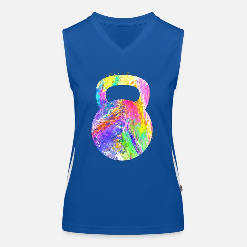 Kettlebell Workout Fitness Training Funktionelles Kontrast-Tank Top für Frauen
