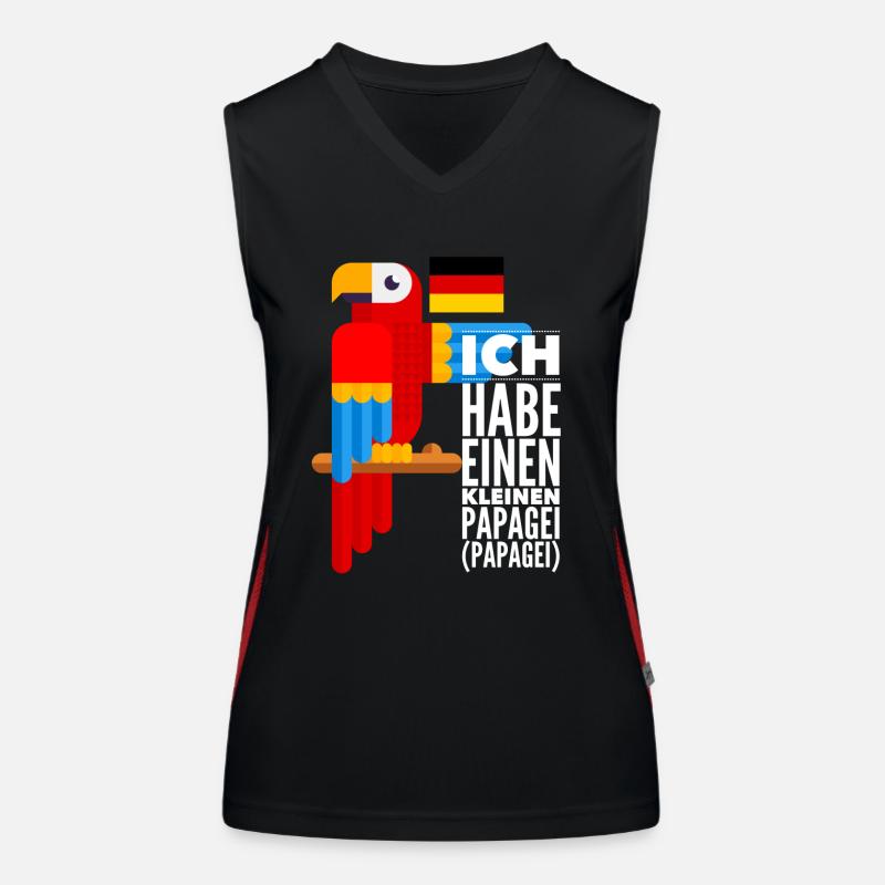 Papagei Funktionelles Kontrast-Tank Top für Frauen