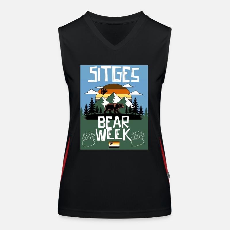 Sitges Bear Week Women's Functional Contrast Tank Top