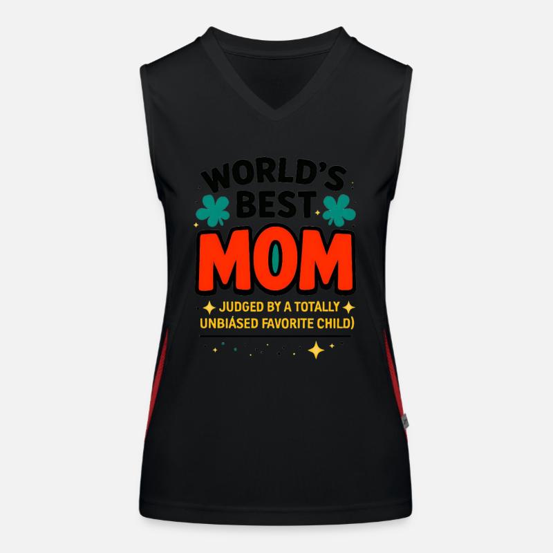 Die beste Mutter der Welt Lustiger Frecher Witz Funktionelles Kontrast-Tank Top für Frauen