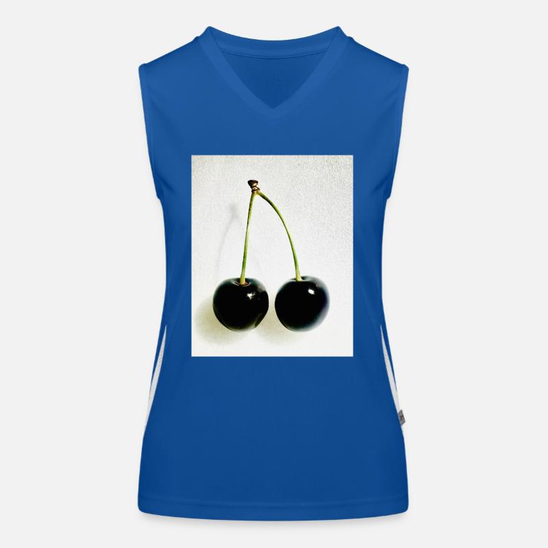 Kirsche Funktionelles Kontrast-Tank Top für Frauen