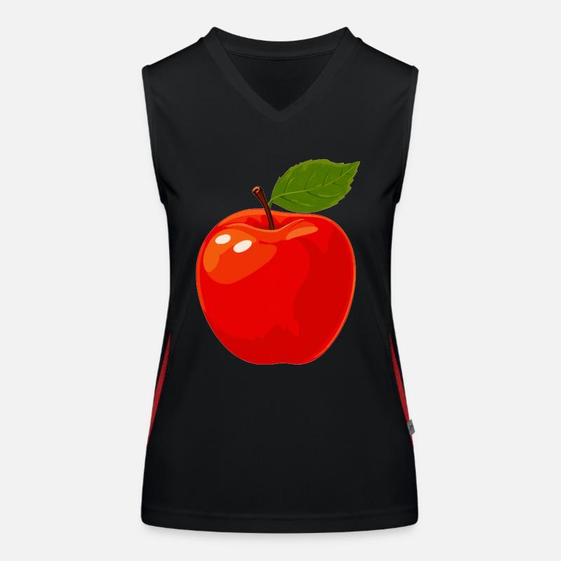 pomme rouge Débardeur respirant contrasté Femme