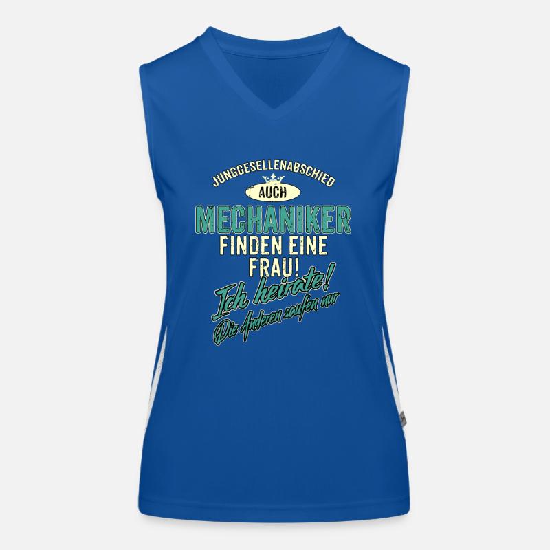 JGA BRAEUTIGAM - Mechaniker - Version Auch - Funktionelles Kontrast-Tank Top für Frauen