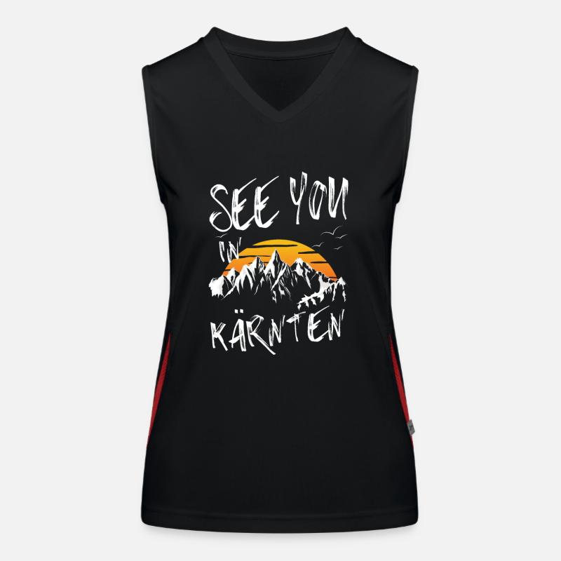 Carinthia Skiing Mountain Snowboarding Austria Women's Functional Contrast Tank Top