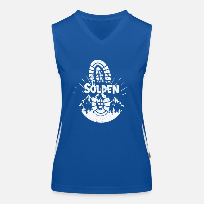 Sölden Skiing Tyrol Snowboarding Austria Women's Functional Contrast Tank Top