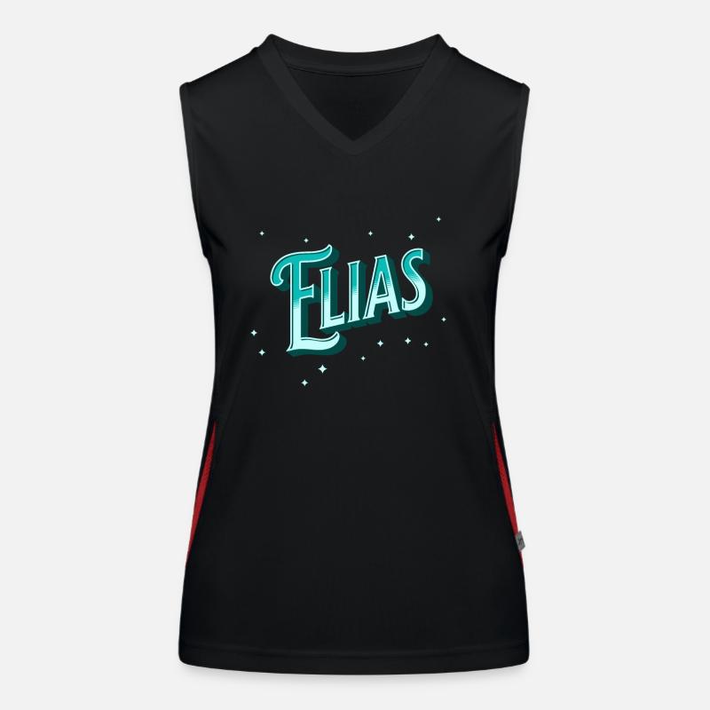 Elijah's name personalized Women's Functional Contrast Tank Top