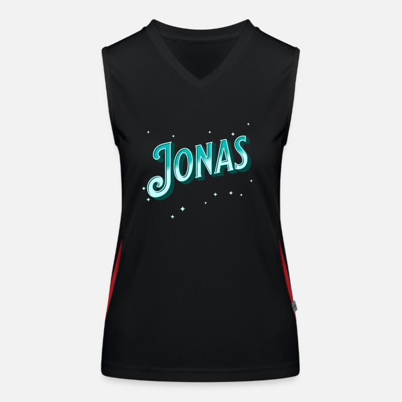 Jonas names personalized Women's Functional Contrast Tank Top