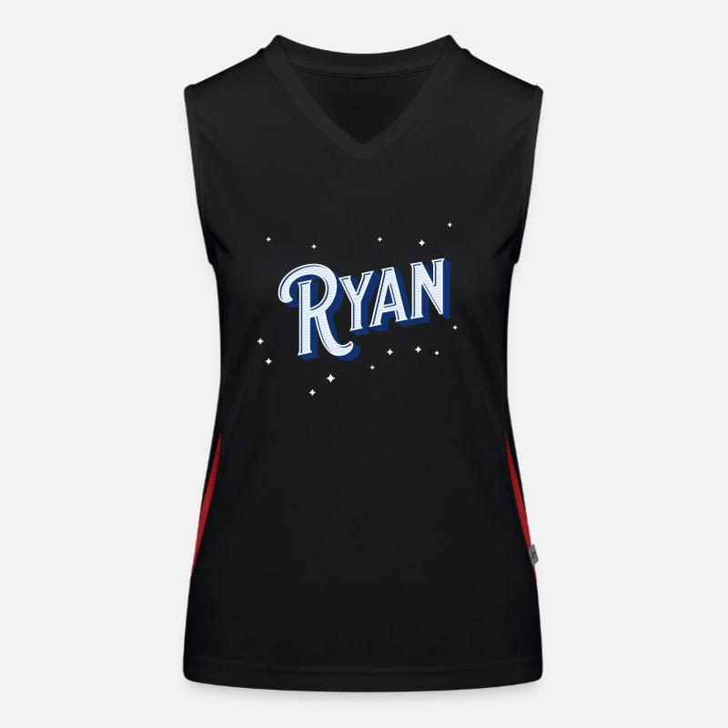 Ryan name personalized Women's Functional Contrast Tank Top