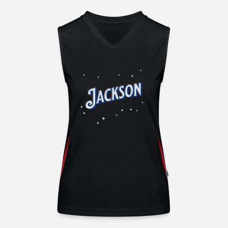 Jackson Name Personalized Women's Functional Contrast Tank Top