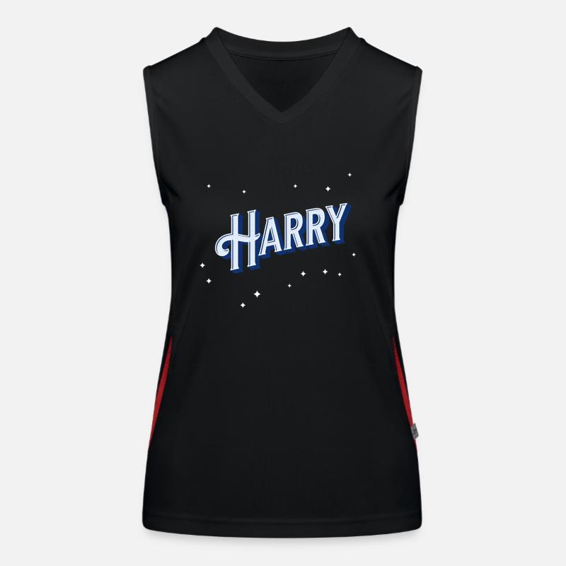Harry name personalized Women's Functional Contrast Tank Top