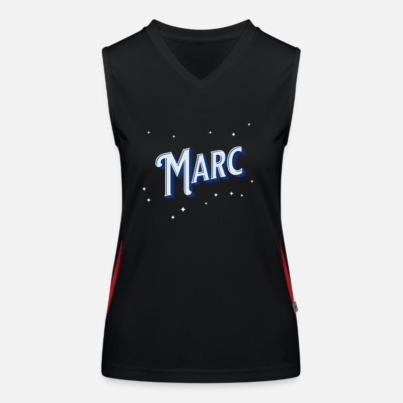 Marc name personalized Women's Functional Contrast Tank Top