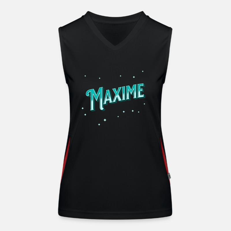 Maxime names personalized Women's Functional Contrast Tank Top