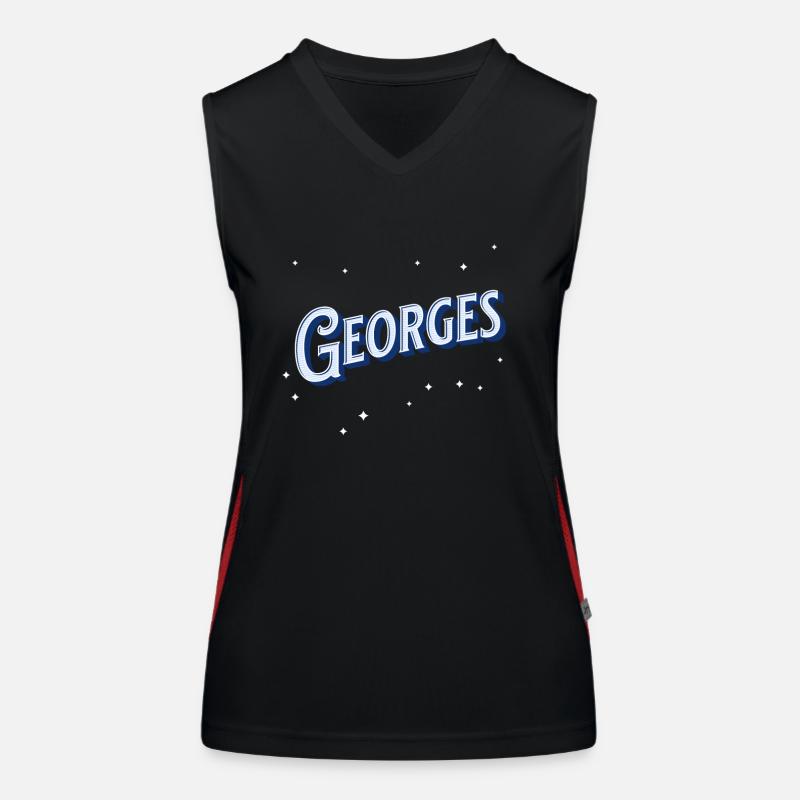 George's name personalized Women's Functional Contrast Tank Top