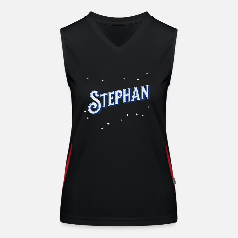 Stephan's name personalized Women's Functional Contrast Tank Top