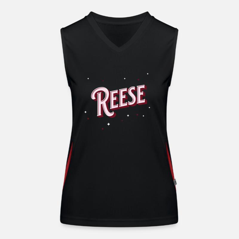 Reese name personalized Women's Functional Contrast Tank Top