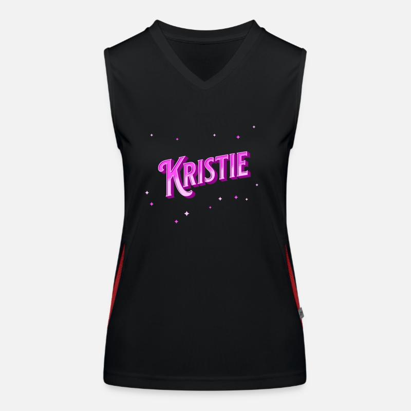 Kristie's name personalized Women's Functional Contrast Tank Top