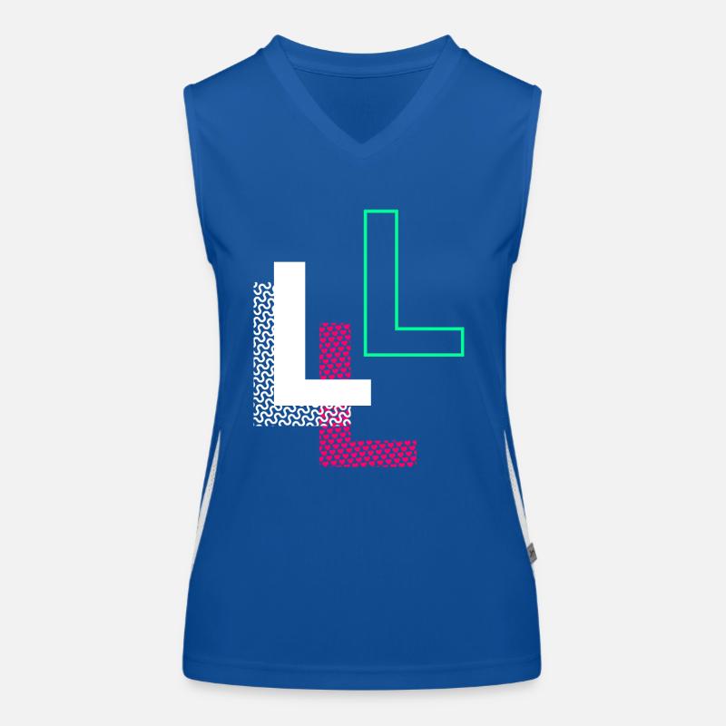 L Buchstabe Funktionelles Kontrast-Tank Top für Frauen