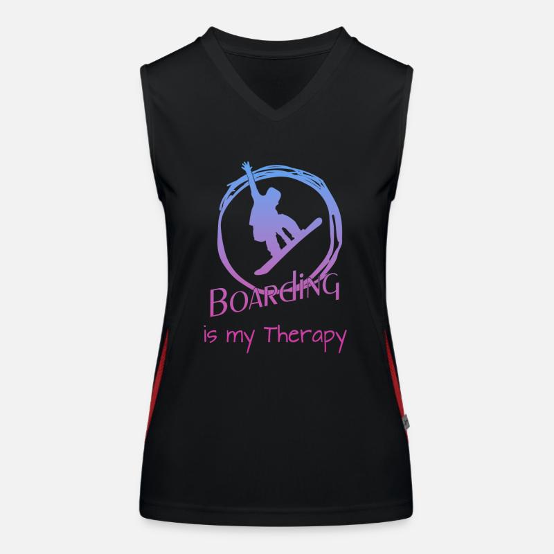 Boarding Snowboarding Funktionelles Kontrast-Tank Top für Frauen