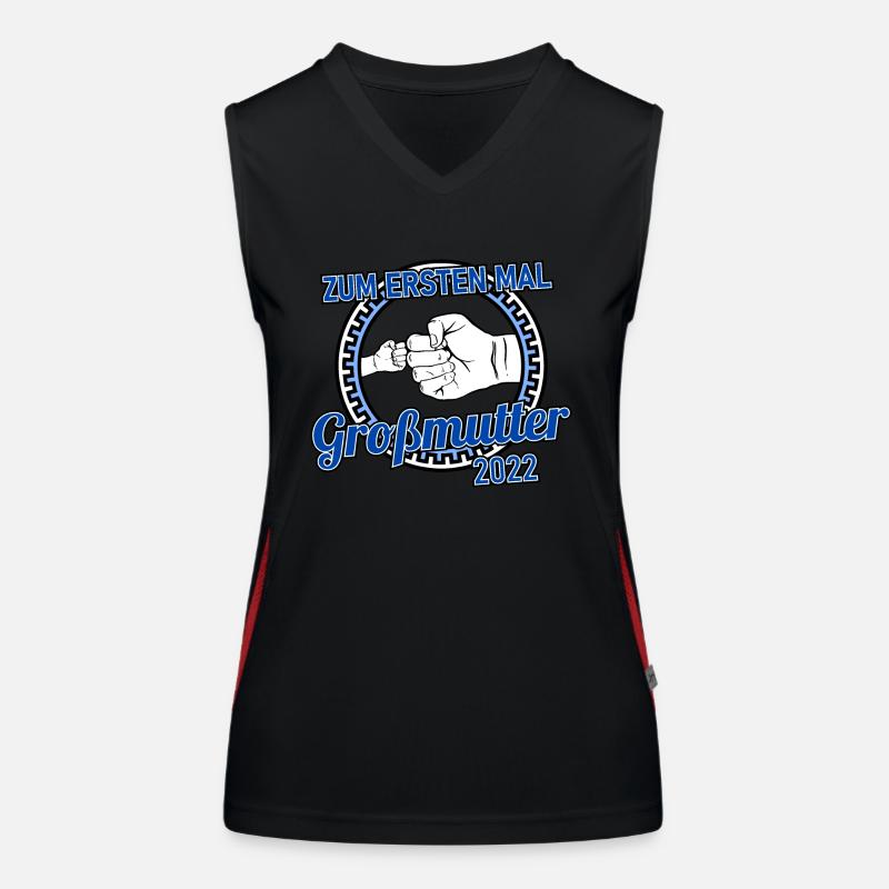 Zum ersten Mal Oma Großmutter werdend Überraschung Funktionelles Kontrast-Tank Top für Frauen