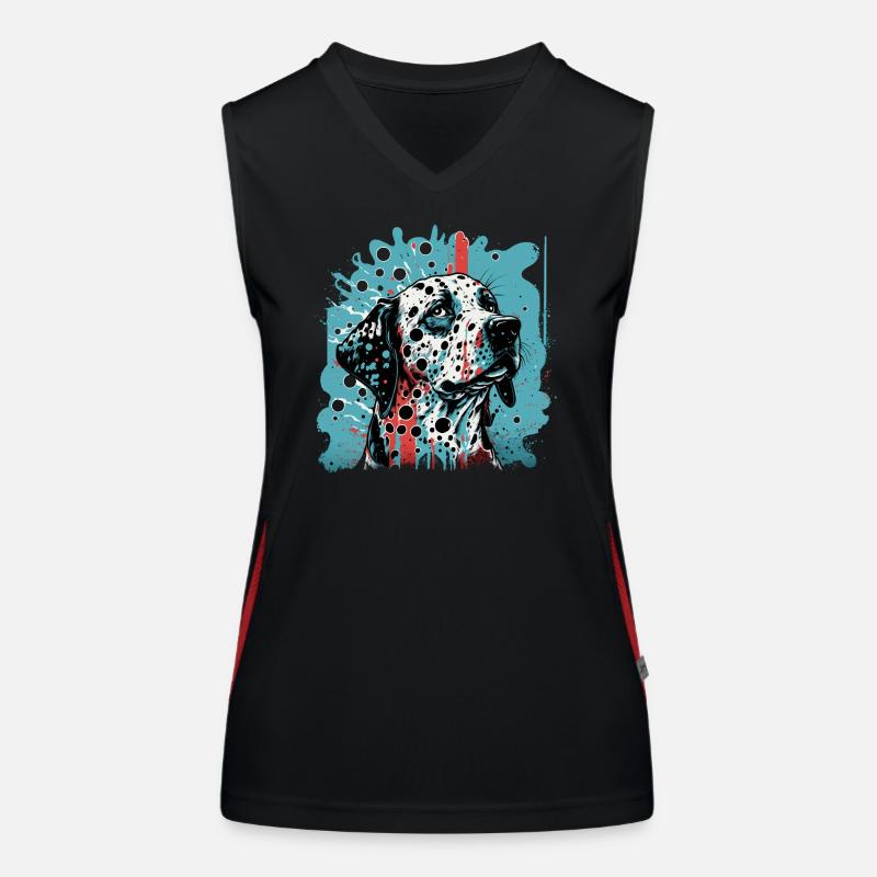 Dalmate Débardeur respirant contrasté Femme