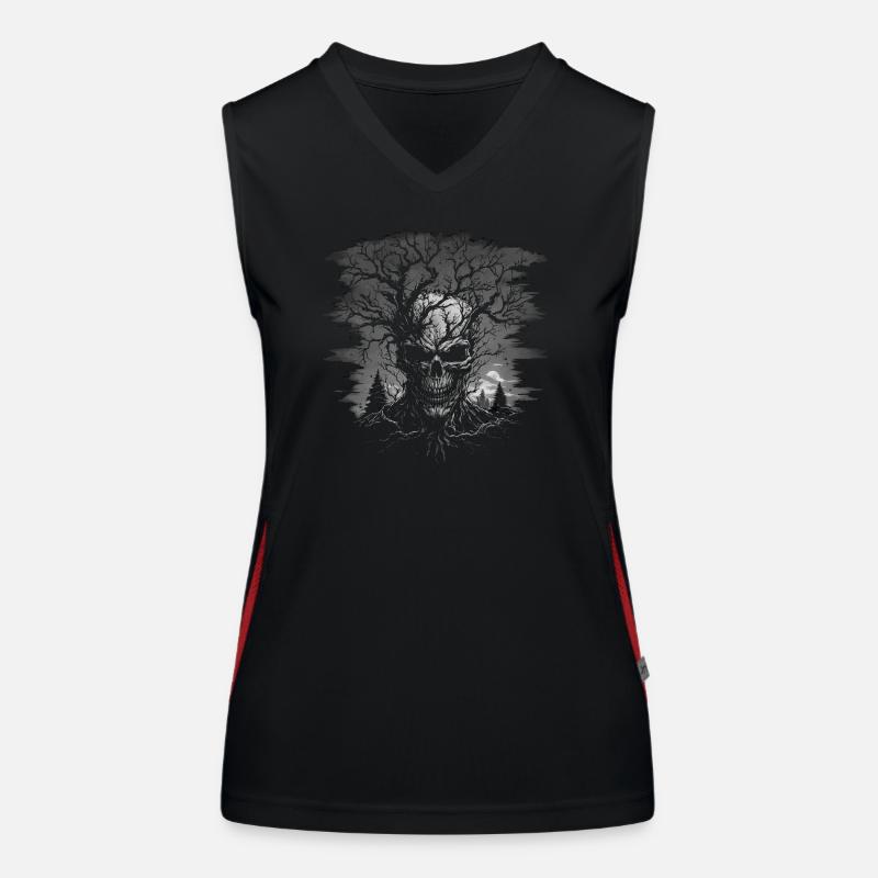 Skull Forest Women's Functional Contrast Tank Top