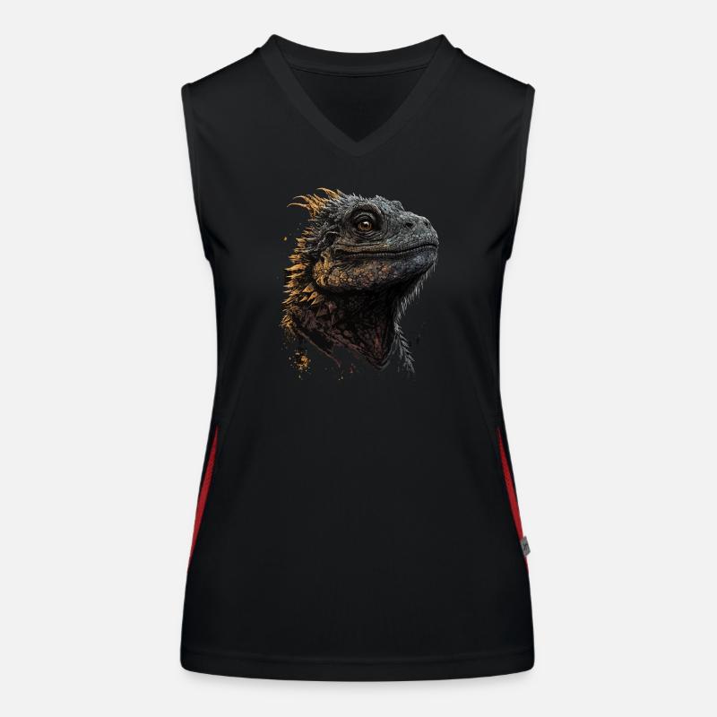 Bartagame Funktionelles Kontrast-Tank Top für Frauen