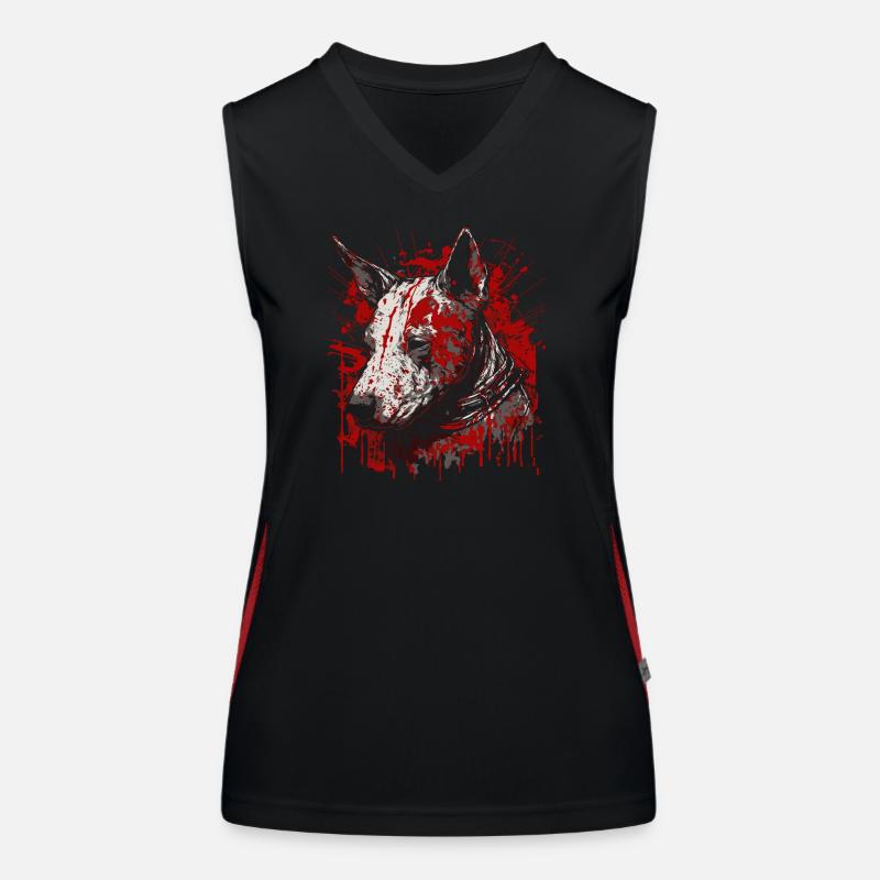 Bull terrier Women's Functional Contrast Tank Top