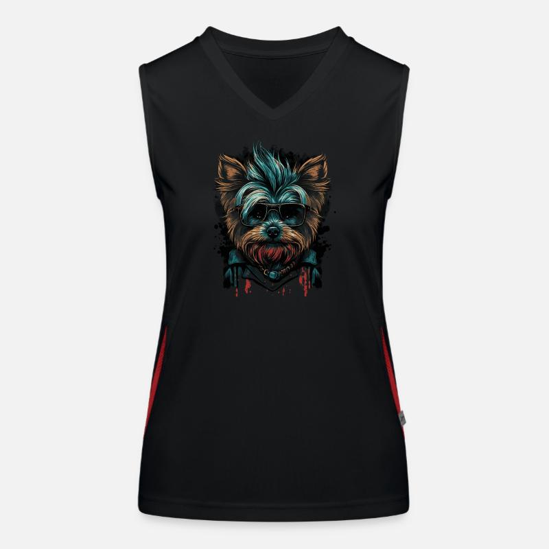 Yorkshire Terrier Débardeur respirant contrasté Femme
