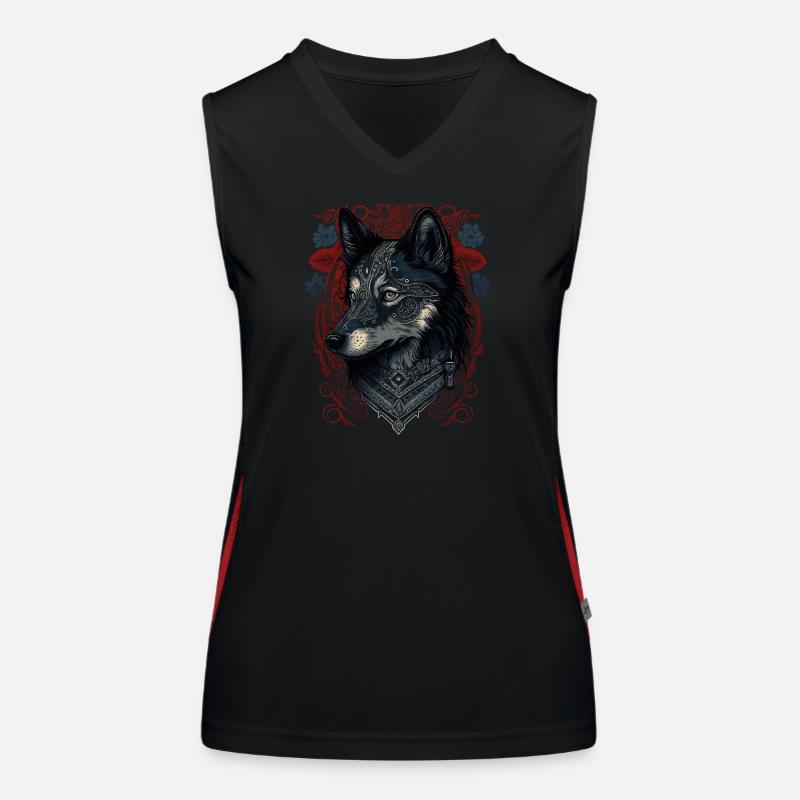 Husky Dog Women's Functional Contrast Tank Top