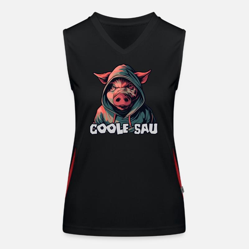 Coole Sau Funktionelles Kontrast-Tank Top für Frauen
