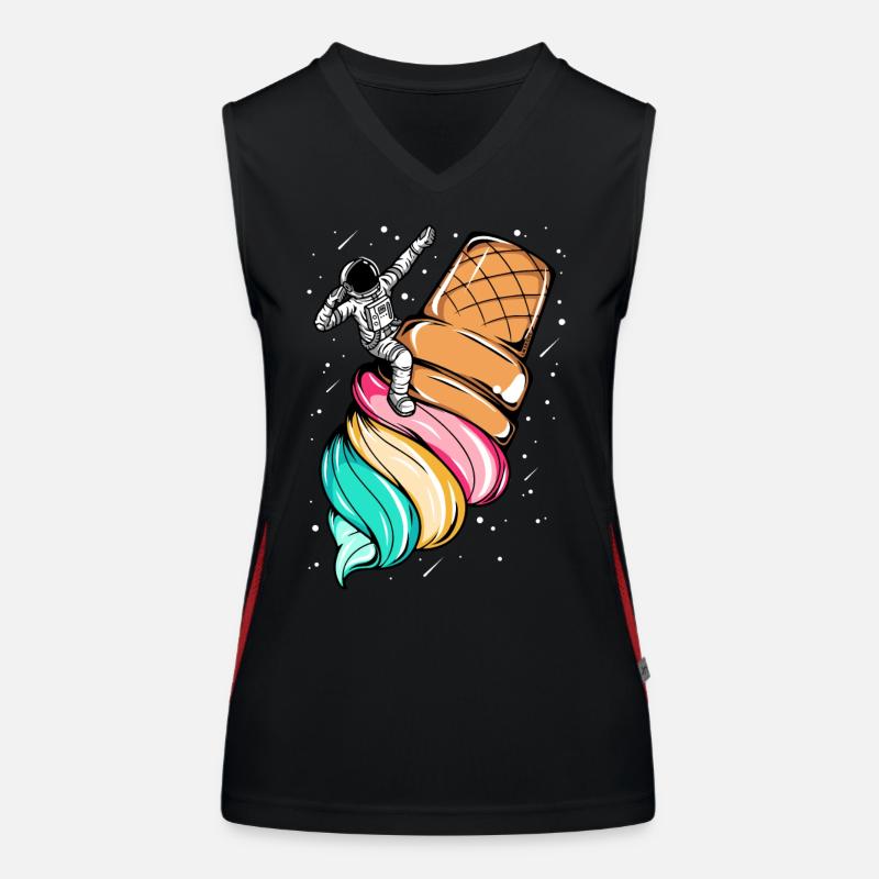 Astronaute glace space Débardeur respirant contrasté Femme