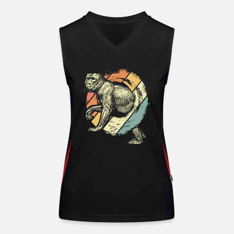 Affen Funktionelles Kontrast-Tank Top für Frauen