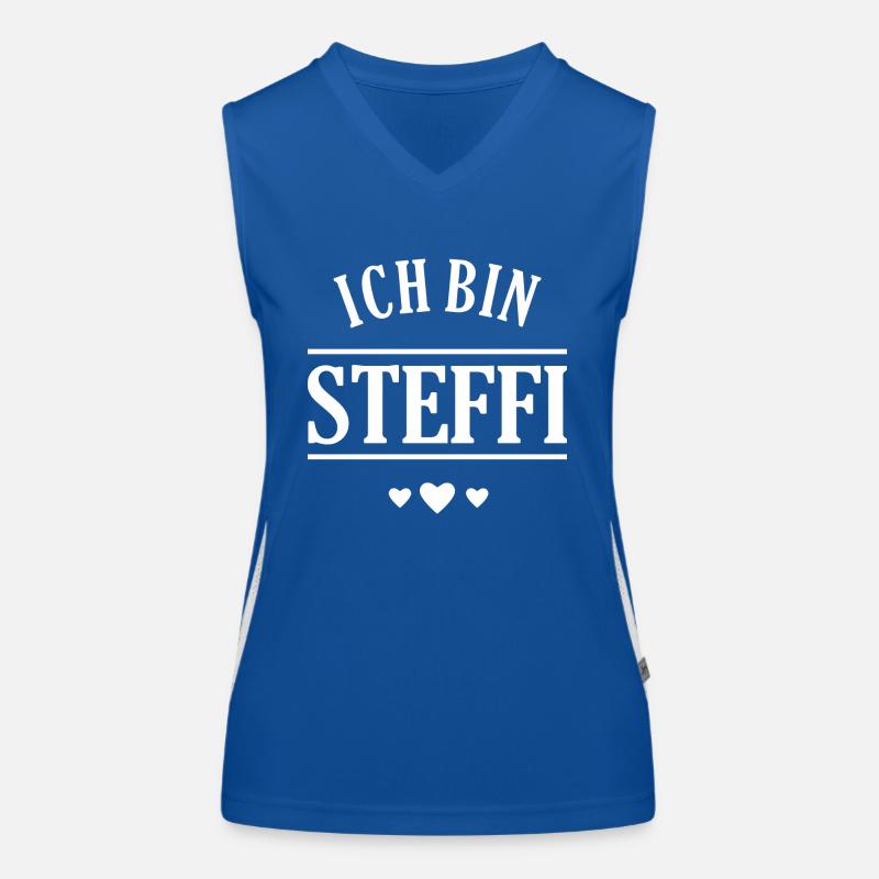 Ich bin Steffi Funktionelles Kontrast-Tank Top für Frauen