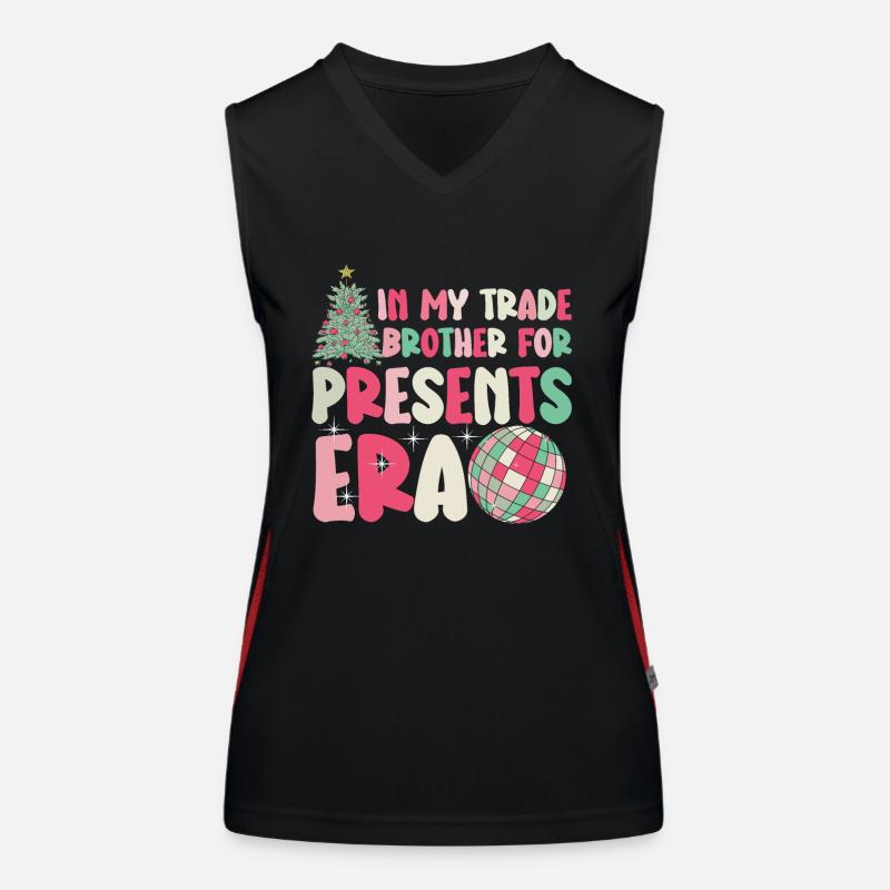 Dans mon frère de commerce pour les cadeaux de l’ère Noël Débardeur respirant contrasté Femme
