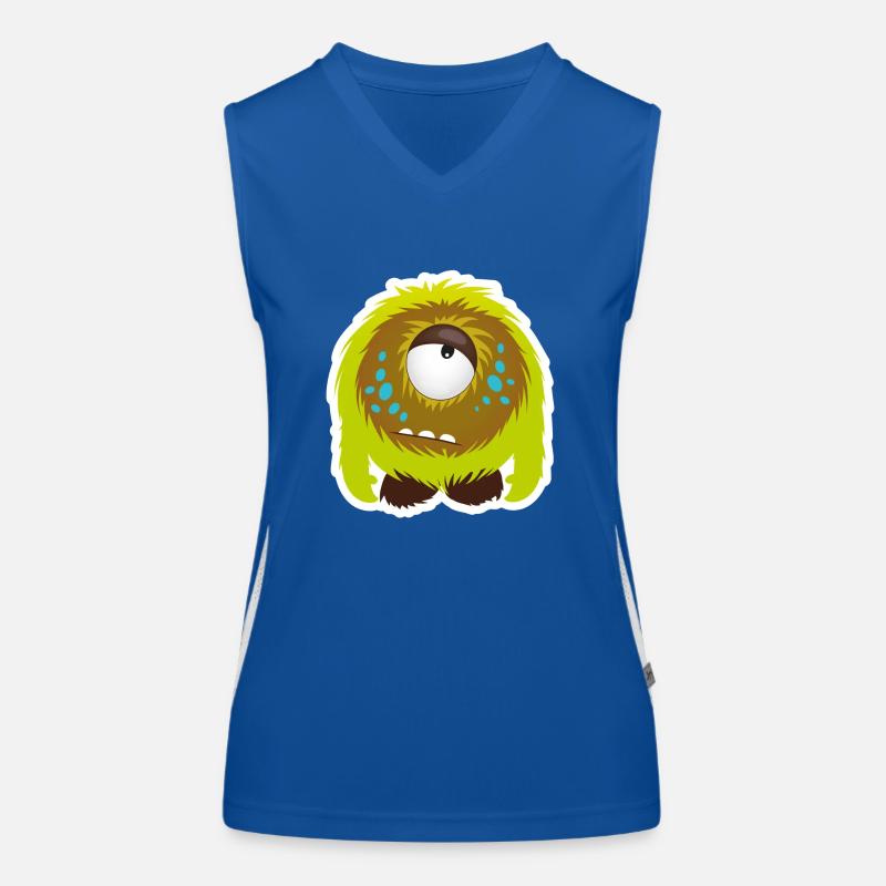 Süßes kleines hmpf Monster Funktionelles Kontrast-Tank Top für Frauen