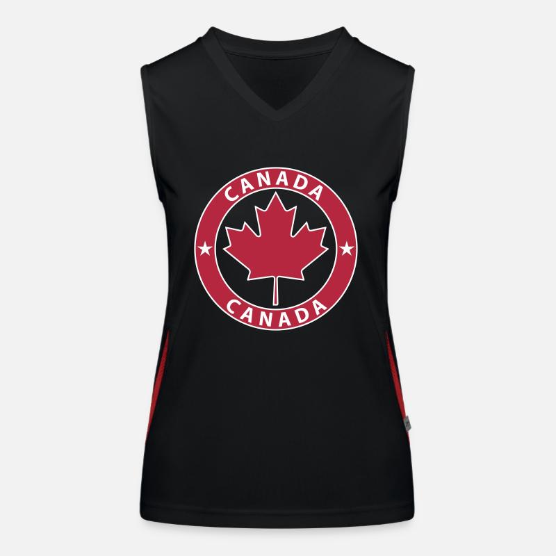 Canada Maple Débardeur respirant contrasté Femme