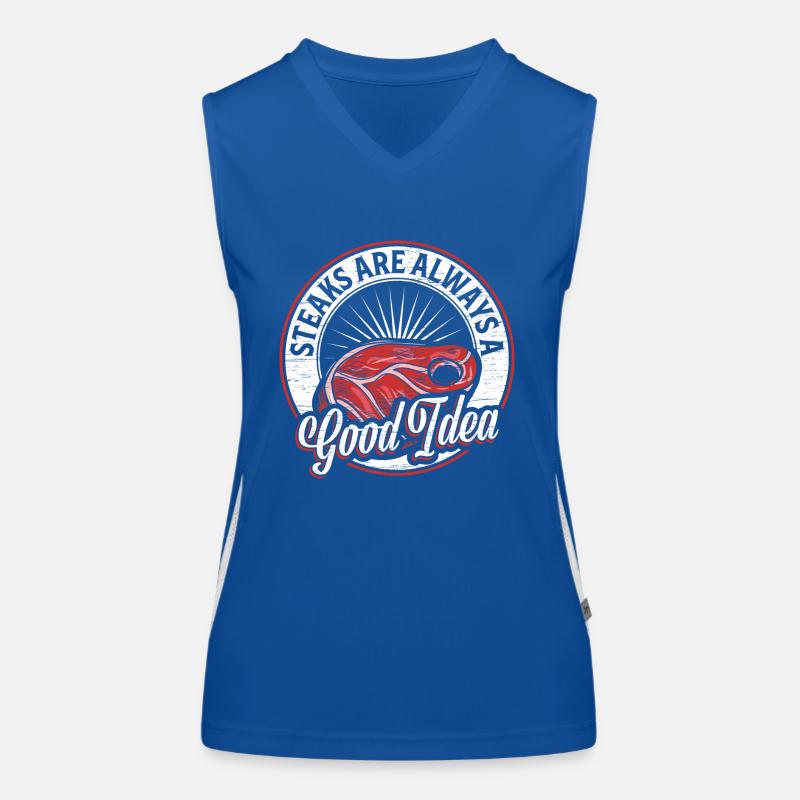 steak Women's Functional Contrast Tank Top