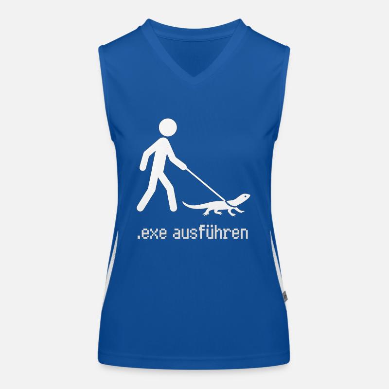 EXE Run Admin Computer Scientist Programmer Women's Functional Contrast Tank Top