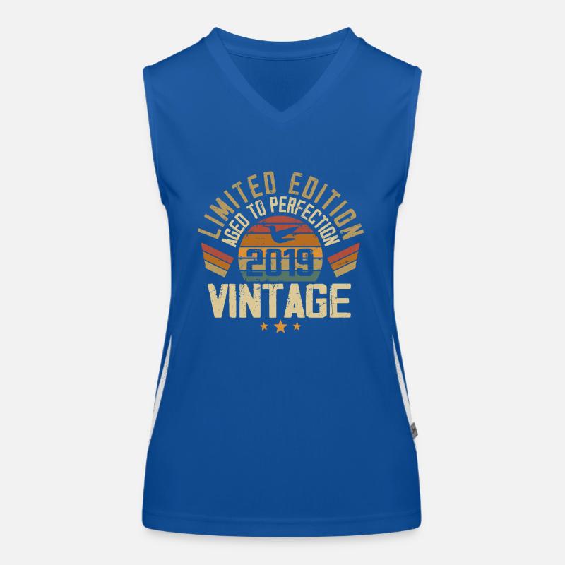 Vintage 2019 Retro Geburtstagsgeschenk 2019 Funktionelles Kontrast-Tank Top für Frauen