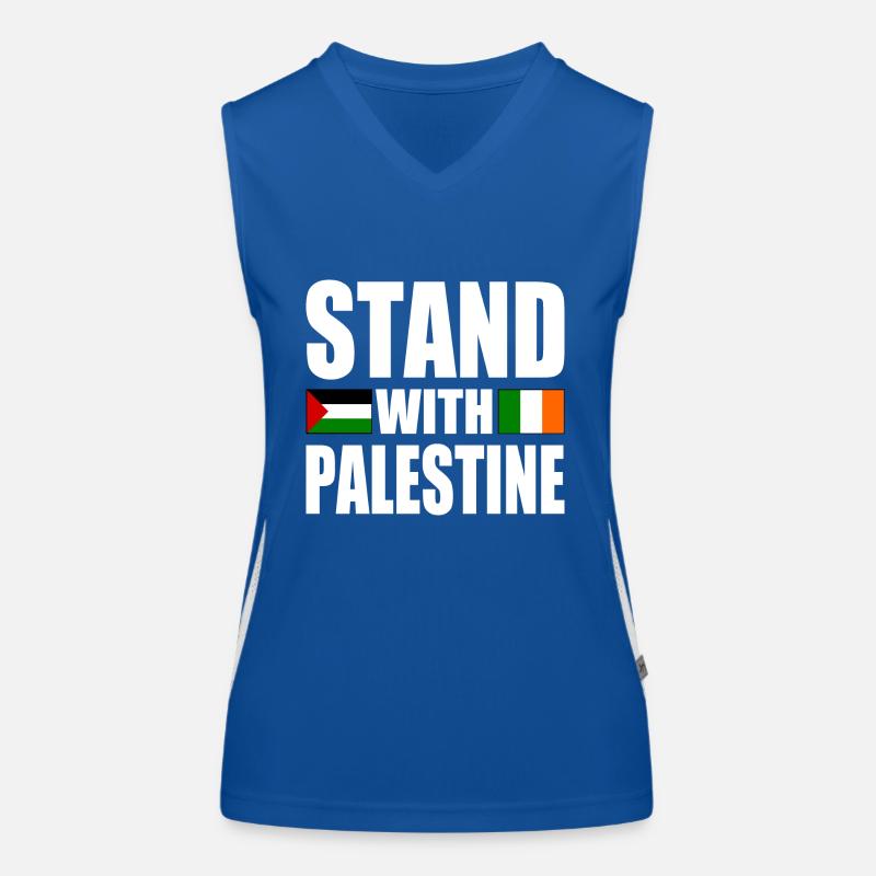 Stand with palestine Women's Functional Contrast Tank Top