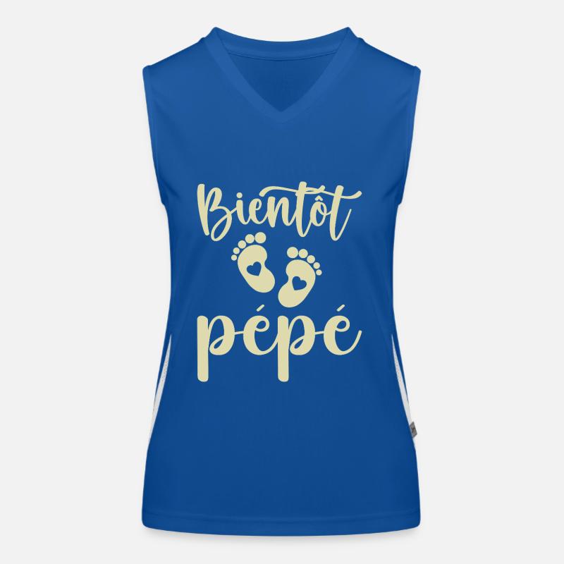 Bientôt pépé Débardeur respirant contrasté Femme