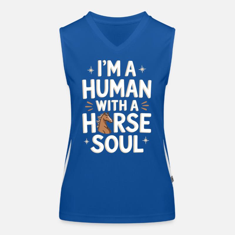 Cheval Équitation Équitation Saut d’obstacles Débardeur respirant contrasté Femme