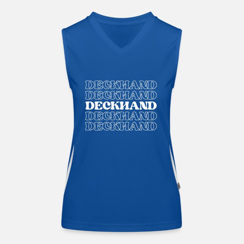 Decksmann Matrose Seemann Schiffskamerad Schiffsarbeiter Funktionelles Kontrast-Tank Top für Frauen
