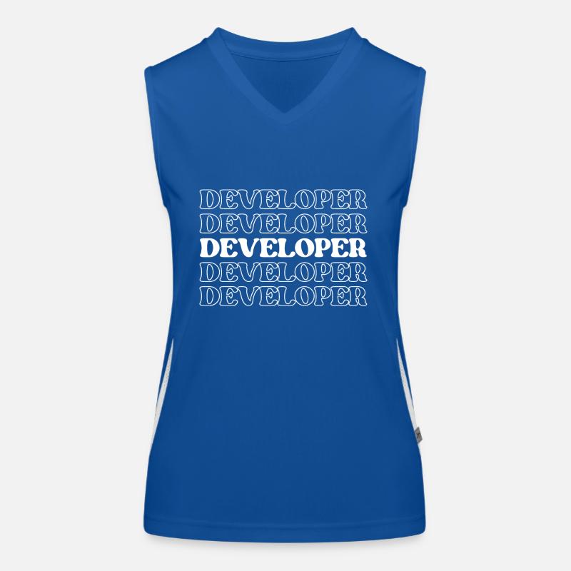 Entwickler, Programmierer, Programmierer, Programmierer, Software-Ingenieur Funktionelles Kontrast-Tank Top für Frauen