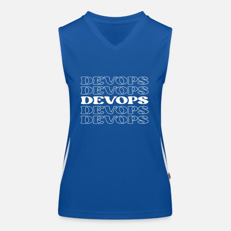 Devops Développeur Opérations Ingénieur Devops Débardeur respirant contrasté Femme