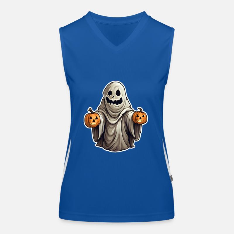 Halloween Gespenst Funktionelles Kontrast-Tank Top für Frauen