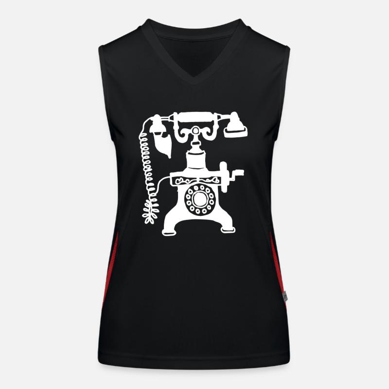 Telefon Funktionelles Kontrast-Tank Top für Frauen
