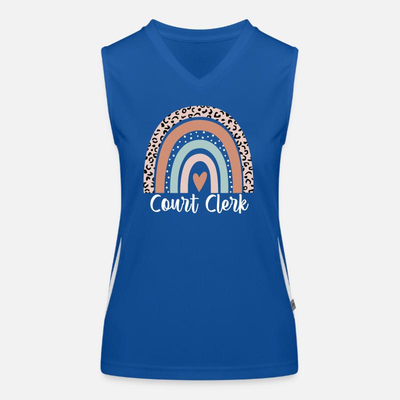 Gerichtsschreiber Regenbogen Leopard Lustiger Gerichtsschreiber Funktionelles Kontrast-Tank Top für Frauen