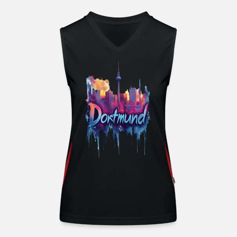 Dortmund Funktionelles Kontrast-Tank Top für Frauen