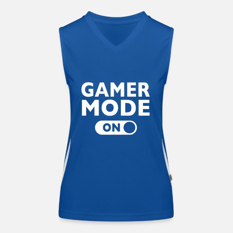 GAMER MODE ON! Geschenkidee Funktionelles Kontrast-Tank Top für Frauen